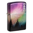 Зажигалка Zippo Colorful Sky с покрытием 540 Tumbled Chrome, латунь/сталь, разноцветная, 38x13x57 мм