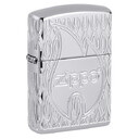 Зажигалка Zippo Armor® с покрытием High Polish Chrome, латунь/сталь, серебристая, 38x13x57 мм