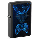 Зажигалка Zippo Gaming с покрытием Black Matte, латунь/сталь, черная, матовая, 38x13x57 мм