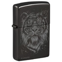 Зажигалка Zippo Big Cat с покрытием High Polish Black, латунь/сталь, черная, глянцевая, 38x13x57 мм