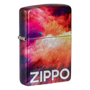 Зажигалка Zippo Tie Dye с покрытием 540 Tumbled Chrome, латунь/сталь, разноцветная, 38x13x57 мм