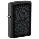 Зажигалка Zippo Steampunk с покрытием Black Matte, латунь/сталь, черная, матовая, 38x13x57 мм