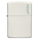 Зажигалка Zippo Classic с покрытием Glow In The Dark, латунь/сталь, белая, матовая, 38x13x57 мм
