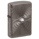 Зажигалка Zippo Armor® с покрытием Black Ice®, латунь/сталь, чёрная, 38x13x57 мм
