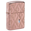 Зажигалка Zippo Armor Geometric Diamond Pattern Design, латунь/стальрозовое золото,38x13x57мм