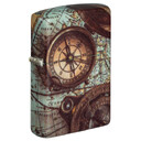 Зажигалка Zippo Compass Design с покрытием 540 Matte, латунь/сталь, разноцветная, 38x13x57 мм
