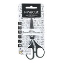 НОЖНИЦЫ  С ТЕФЛОНОВЫМ ПОКРЫТИЕМ, "FINECUT" 13 см. (эргономичные ручки) Белый/Чёрн