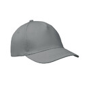 5 panel baseball cap сер