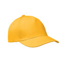 5 panel baseball cap желт