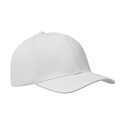 6 panel baseball cap бел