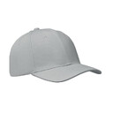 6 panel baseball cap сер