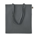 Сумка шоппер из хлопка каменный сер
