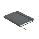 Recycled PU A5 lined notebook каменный сер