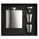 Набор SLIMMY FLASK SET фляга, рюмки и воронка, тускло-серебряный