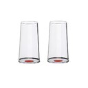 Хрустальный бокал для игристого вина на магните Trebonn SplitGlass, 2 шт, 320 мл красн
