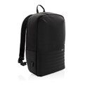 Антикражный рюкзак для ноутбука Swiss Peak с RFID-защитой из rPET AWARE™, 15,6’’ черн