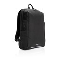 Рюкзак Swiss Peak с RFID-защитой и USB-A из rPET AWARE™, 15,6’’ черн