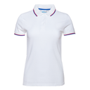 Рубашка поло женская STAN триколор хлопок/полиэстер 185, 04WRUS, Белый,  (10/1)  (42/XS)