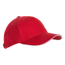 Бейсболка с кантом STAN 5 клиньев хлопок 280, 11K, Красный ,  (14/1)  (56-58/ONE SIZE)
