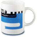 0344 Фарфоровая чашка New Maxi Mug Белая