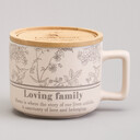 КРУЖКА LEFARD 400МЛ С БАМБУКОВОЙ КРЫШКОЙ "SWEET HOME" 9.6*8CM