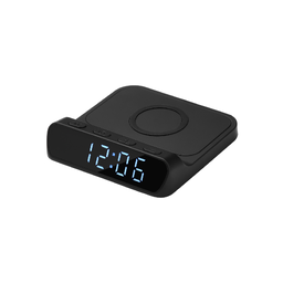 Зарядная станция с часами 15W Ригель (Rigel), черная ЧЕРН