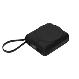 Внешний аккумулятор с подсветкой Риттер PD (Ritter PD) 10000mAh с функцией беспроводной зарядки 15W, черный ЧЕРН