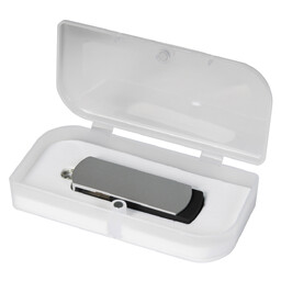 USB Флешка Элеганте (Elegante) 16 Gb, черный, в подарочной упаковке СЕРЕБРЯН ЧЕРН