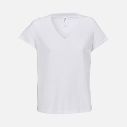 Футболка женская Regent Women с V-образным вырезом, белая, размер L