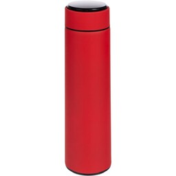 Смарт-бутылка с заменяемой батарейкой Long Therm Soft Touch, красная, без пакета