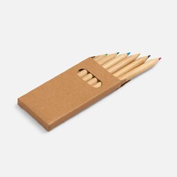 Набор цветных карандашей Pencilvania Mini, крафт неокрашенн