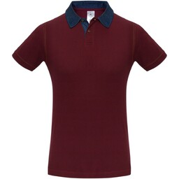 Рубашка поло мужская DNM Forward бордовая, размер S