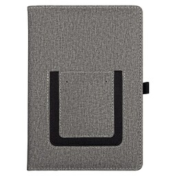 Ежедневник Smart Wallet Cambric A5, серый, недатированный, в твердой обложке с поролоном