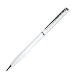 Ручка шариковая SLIM белый, серебрист