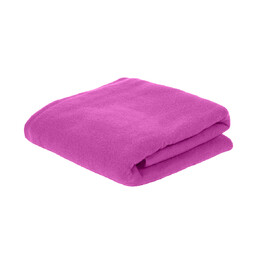 Плед PLAIN, 100х140 см, флис 150 гр/м2; 100% полиэстер розов