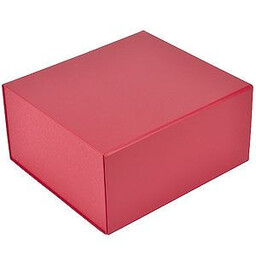 Упаковка подарочная, коробка складная размер 22 x 20 x 11 см ярко-красн