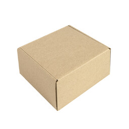 Коробка подарочная mini BOX, размер 17,5 x 15,5 x 8 см коричнев