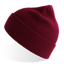 Шапка вязаная RIO с отворотом из материала rPET/рециклированного полиэстера бордов