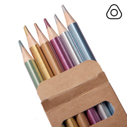 Цветные карандаши METALLIC, 6 цветов бежев