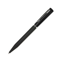 Ручка шариковая M1, пластик, металл, покрытие soft touch черн