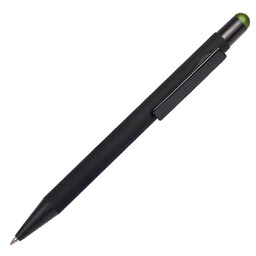 Ручка шариковая FACTOR BLACK со стилусом черный, зелен
