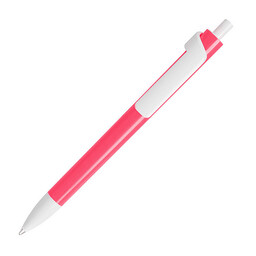 Ручка шариковая FORTE NEON красный, бел