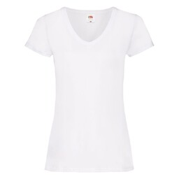 Футболка женская "Lady-Fit V-Neck T" бел