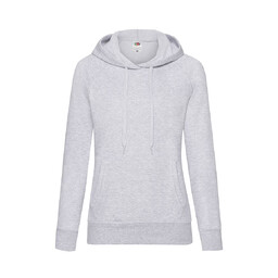 Толстовка женская без начеса LIGHTWEIGH HOODED SWEAT 240 серый меланж