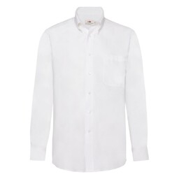 Рубашка мужская LONG SLEEVE OXFORD SHIRT 130 бел
