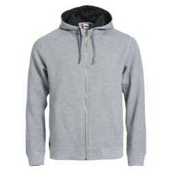 Толстовка мужская CLASSIC HOODY FULL ZIP 300 серый меланж