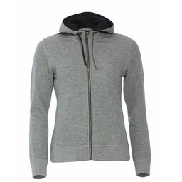 Толстовка женская CLASSIC HOODY FULL ZIP 300 серый меланж