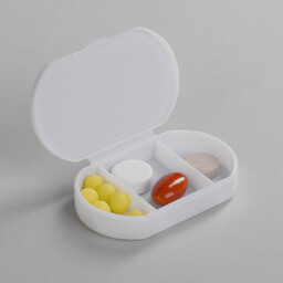 Таблетница "Pill house" с антибактериальной защитой бел