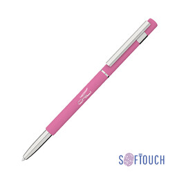 Ручка шариковая "Star", покрытие soft touch розов