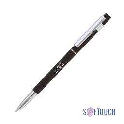 Ручка шариковая "Star", покрытие soft touch черн